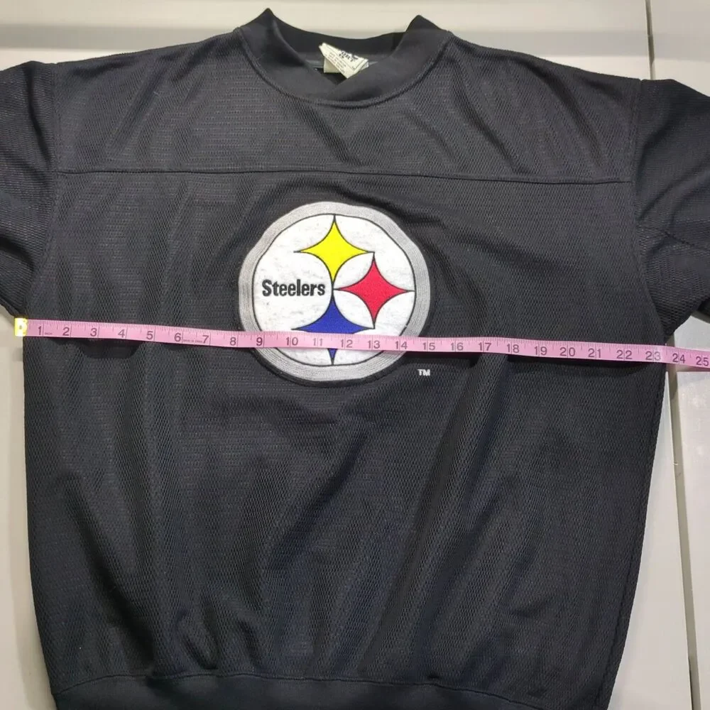 Vintage Lee Sport Steelers Long Sleeve Shirt with AFC Patch L NFL Football